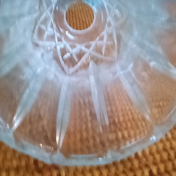 Lovely lead crystal candle or chandelier sconce - Picture 6 of 7